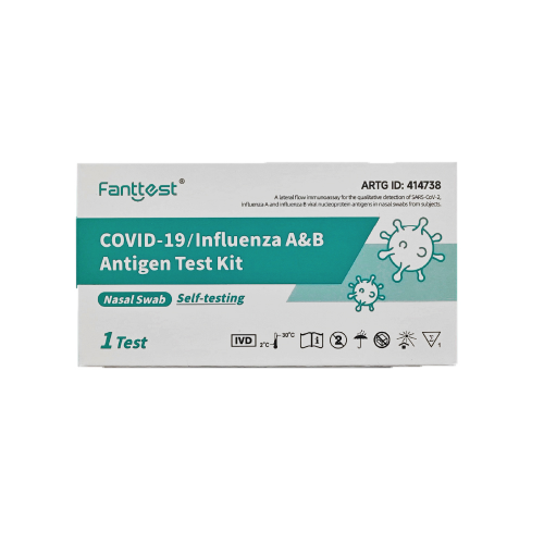 Fanttest 3-in-1 – COVID-19 / Flu A / Flu B – 1 Pack