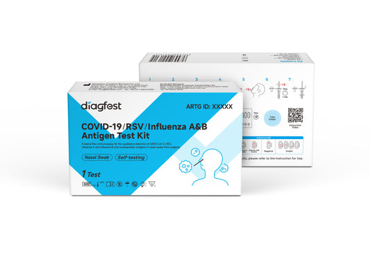 Diagfest Covid-19/RSV/Influenza A&B Antigen Test Kit 1/5/20/25 Test