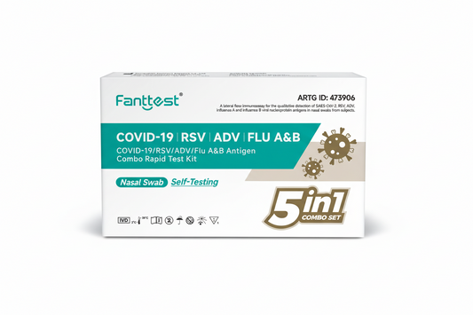 Fanttest 5-in-1 – COVID-19 / RSV / ADV / Flu A / Flu B – 1 Pack