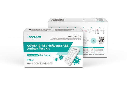 Fanttest Covid-19/RSV/Influenza A&B Antigen Test Kit 1/5 Test