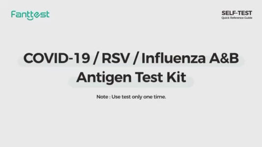 Fanttest Covid-19/RSV/Influenza A&B Antigen Test Kit 1/5 Test