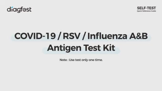 Diagfest Covid-19/RSV/Influenza A&B Antigen Test Kit 1/5/20/25 Test